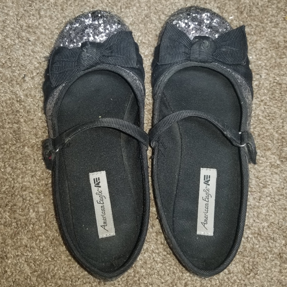 American Eagle sparkle ballet flats